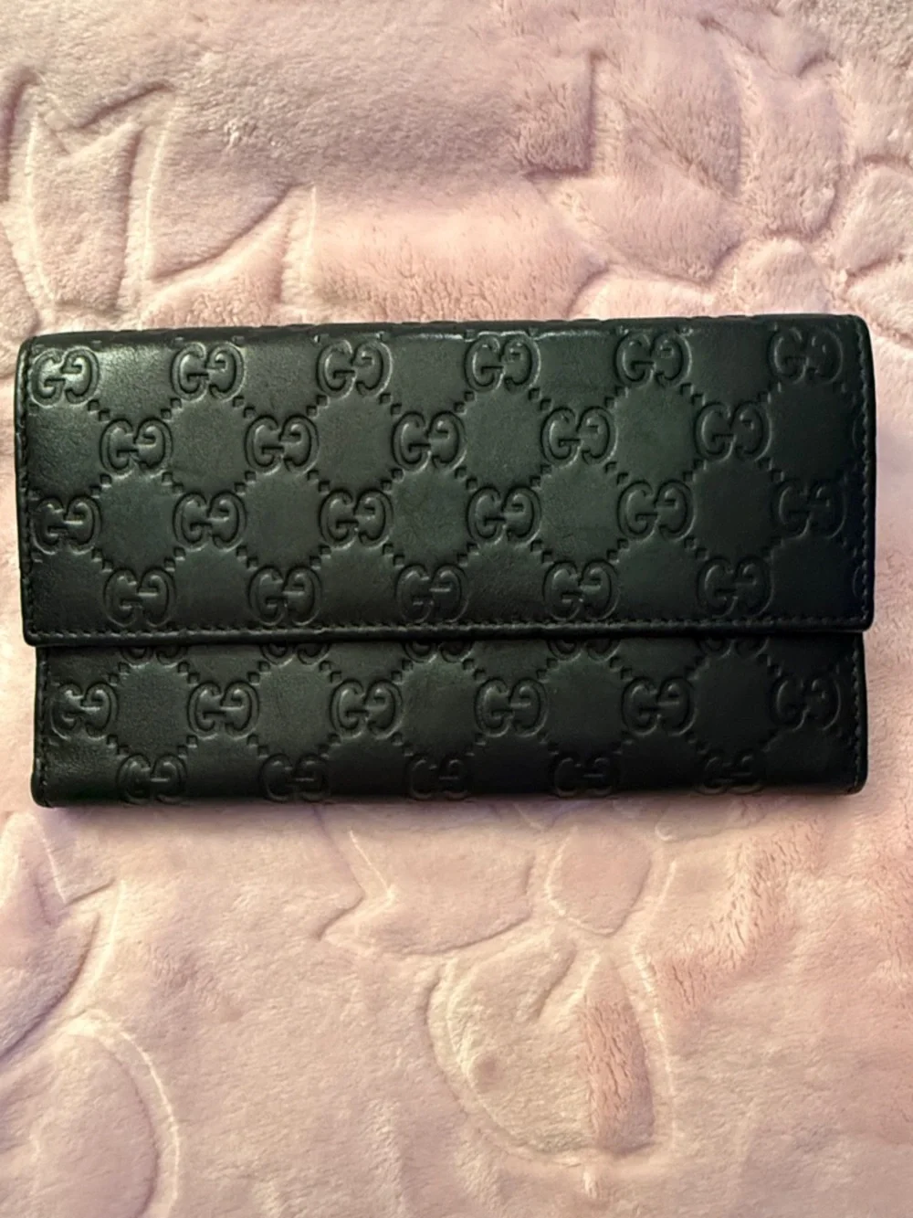Authentic Gucci Black Leather Continental Wallet - Picture 1 of 9